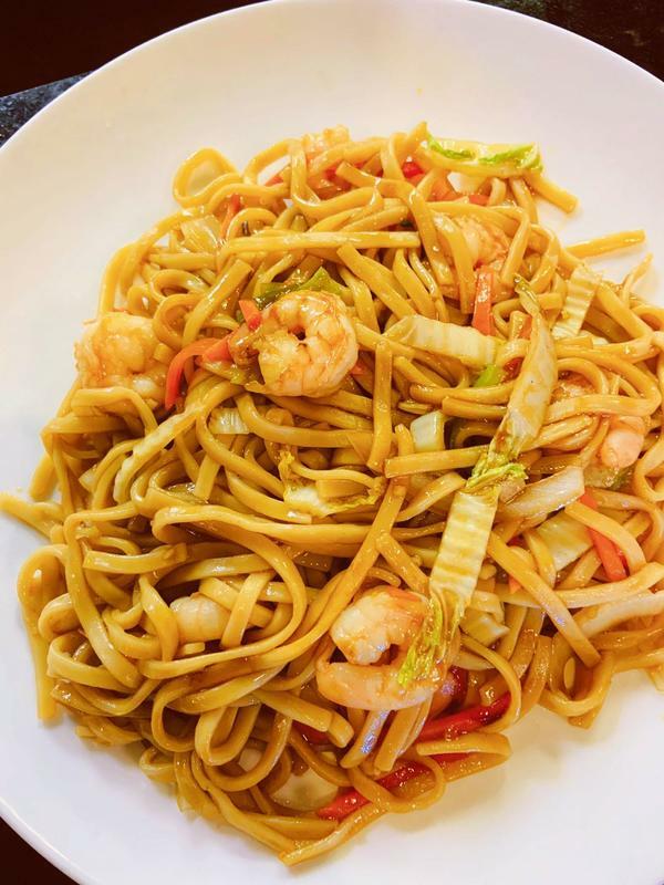 K.Shrimp lo mein